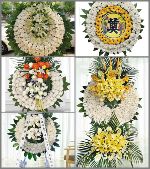 山东济宁微山县高楼乡四段村花圈速递